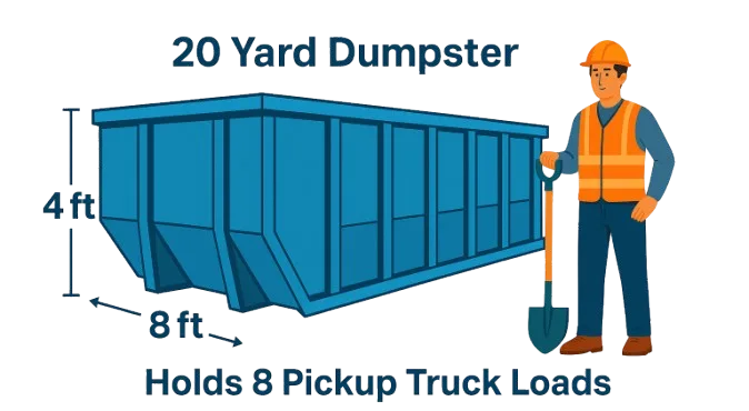 Dumpster Sizes & Pricing - Express Waste Dumpsters