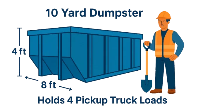 Dumpster Sizes & Pricing - Express Waste Dumpsters